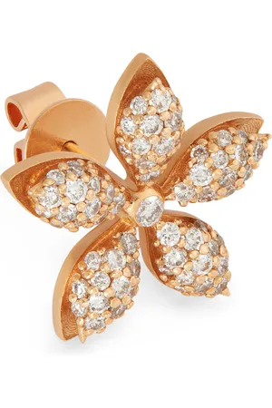 BEE GODDESS And Diamond Apple Seed Single Earring