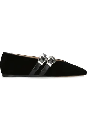 Le Monde Beryl Velvet Buckle Claudia Ballet Flats