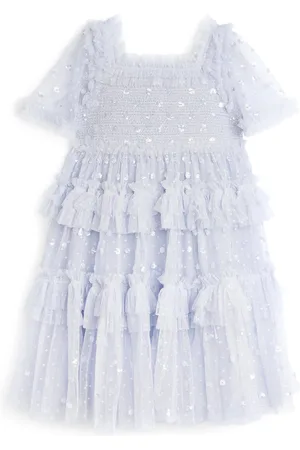 Needle & Thread Polka Dot Smocked Tulle Dress