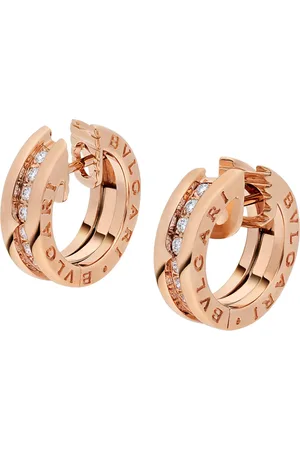 Bvlgari And Diamond B. zero1 Hoop Earrings