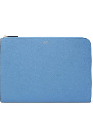 SMYTHSON Small Panama Leather Laptop Case