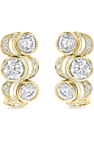 Boodles Yellow and Diamond Over the Moon Earrings