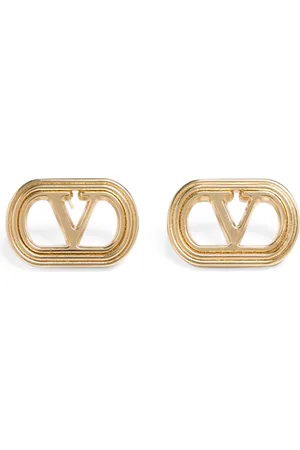 VALENTINO GARAVANI Ovalette VLogo Stud Earrings