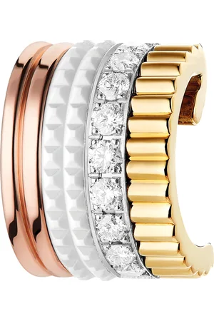 Boucheron Mixed Gold and Diamond Quatre Edition Single Ear Clip