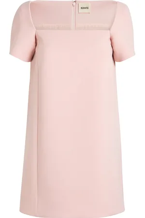 Khaite Square-Neck Benji Mini Dress
