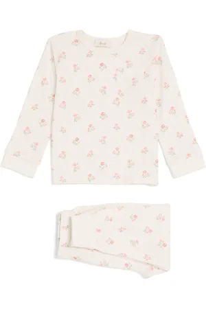 HARRODS Organic Cotton Floral Pyjama Set