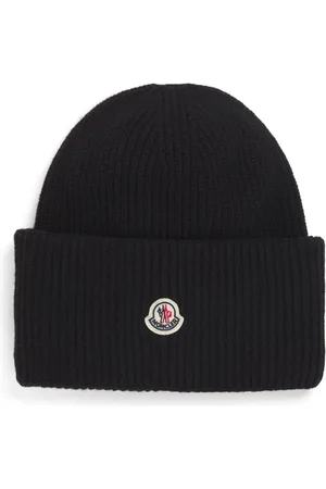 Moncler Virgin Wool Ribbed Beanie