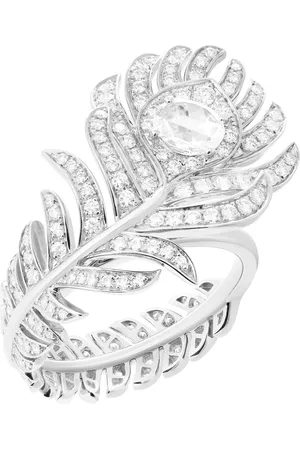 Boucheron White Gold and Diamond Plume de Paon Ring