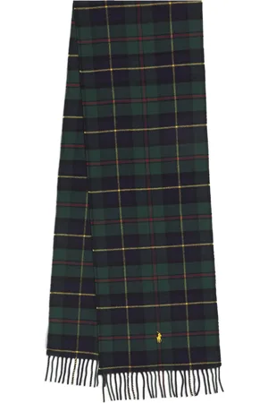 Ralph Lauren Wool-Cashmere Tartan Scarf