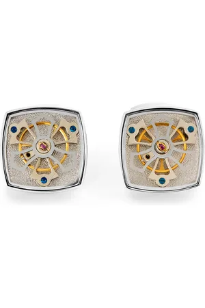 Tateossian Palladium-Plated Traveller Tourbillon Cufflinks