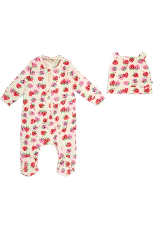 THE BONNIE MOB Strawberry All-In-One and Hat Set