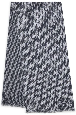 Giorgio Armani Wool Reversible Jacquard Scarf