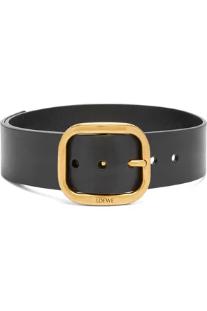 Loewe Leather Rounded-Rectangle Belt