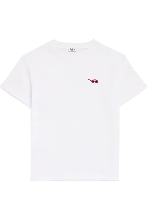 Il gufo Cotton Embroidered Sunglasses T-Shirt