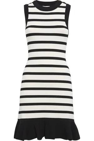 Sandro Knitted Striped Mini Dress