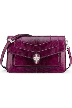Bvlgari Small Snakeskin Serpenti East West Shoulder Bag