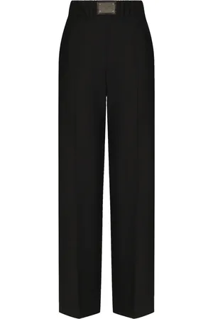 Dolce & Gabbana Logo-Plaque Tailored Trousers