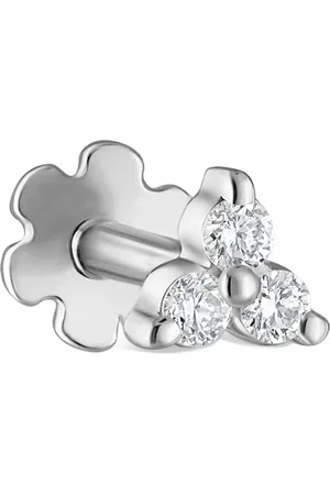 Maria Tash Diamond Trinity Threaded Stud Earring