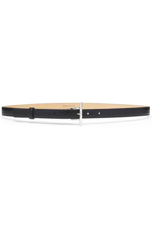 Alexander McQueen Leather T-Bar Belt