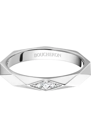 Boucheron Platinum and Diamond Facette Wedding Ring