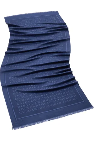 Bvlgari Silk-Wool Logo Stole