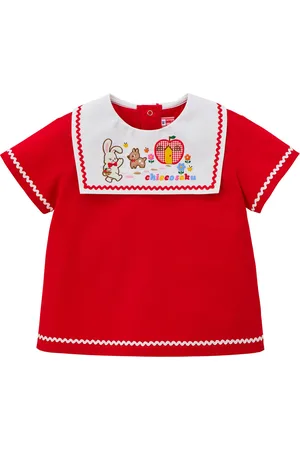 Miki House Cotton Embroidered Blouse