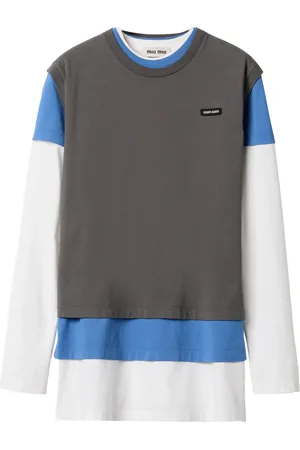 Miu Miu Cotton Layering T-Shirts