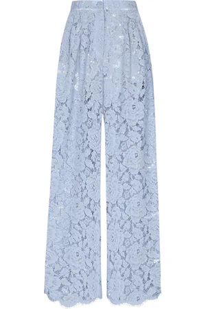 Dolce & Gabbana Lace Wide-Leg Trousers
