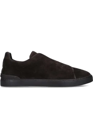 Ermenegildo Zegna Suede Triple Stitch Sneakers