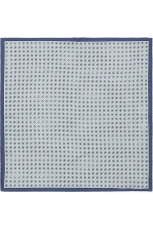 CANALI Silk Printed Pocket Square