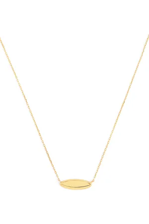 Astrid & Miyu Yellow Plain Pendant Necklace