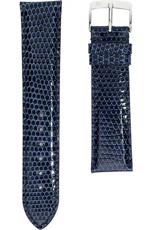 Jean Rousseau Classic 3.5 Leather Lizard-Pattern Watch Strap