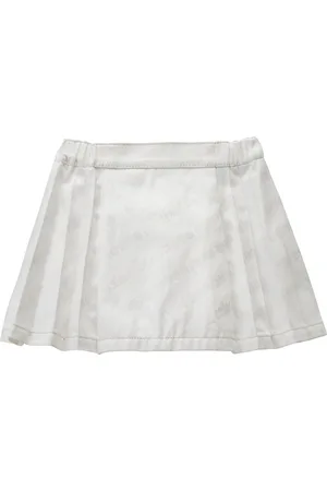 Miki House Logo Pleated Skirt