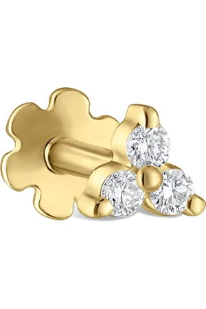 Maria Tash Diamond Trinity Threaded Stud Earring