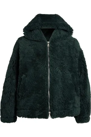 Cole Buxton Shearling Hooded Jacket