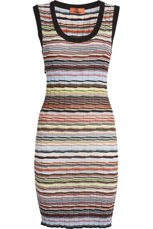 Missoni Rib-Knit Striped Mini Dress