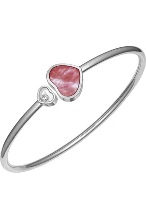 Chopard White and Diamond Naked Heart Foundation Bangle