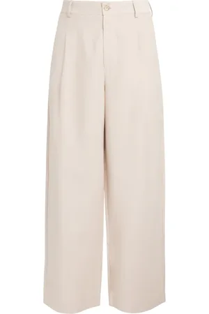 COMMAS Cotton-Blend Travel Wide-Leg Trousers