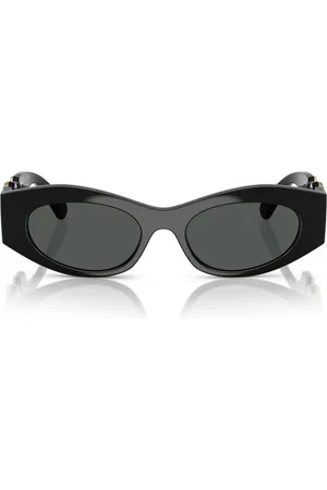 VERSACE Acetate Oval Sunglasses
