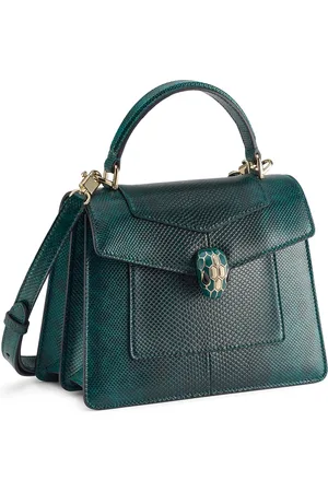 Bvlgari Karung Leather Serpenti Forever Top-Handle Bag
