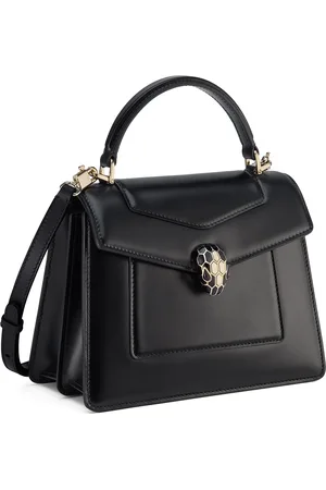 Bvlgari Leather Serpenti Forever Top-Handle Bag