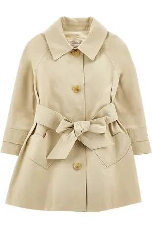 MONNALISA Cotton-Blend Trench Coat