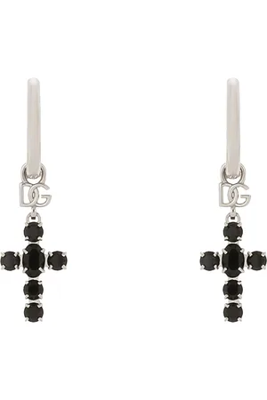 Dolce & Gabbana Crystal Charm Drop Earrings