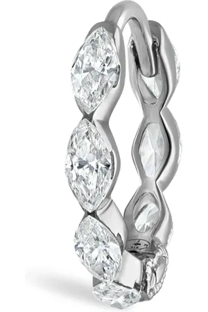 Maria Tash Gold and Diamond Marquise Eternity Hoop Earring