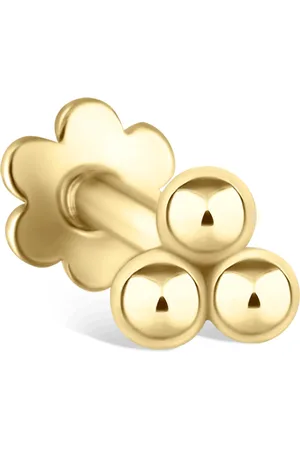 Maria Tash Large Three Ball Trinity Threaded Stud Earring