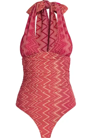 Missoni Halterneck Zigzag Swimsuit