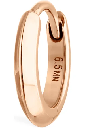 Maria Tash Faceted Metal Vertex Single Hoop Earring