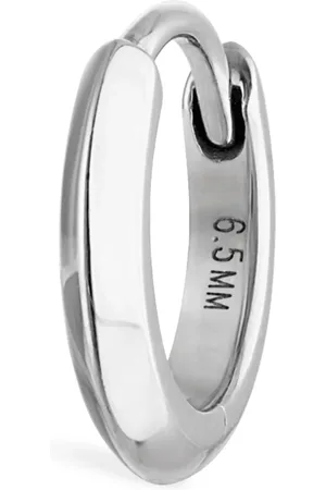 Maria Tash Faceted Metal Vertex Single Hoop Earring