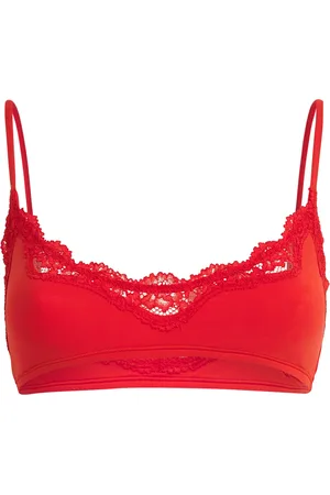 SKIMS Lace-Trim Fits Everybody Scoop-Neck Bralette