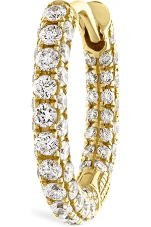 Maria Tash Diamond Five Row Pavé Single Hoop Earring